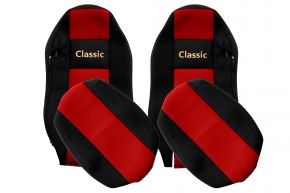Sitzbezüge nach Maß CLASSIC für MAN TGX (01.2007-03.2020) - normale Sitze (keine ISRI) - Rot