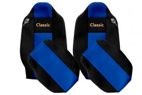 Sitzbezüge nach Maß CLASSIC für RENAULT T (01.2014-04.2021) - integrierte Kopfstützen - Blau