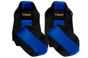 Sitzbezüge nach Maß CLASSIC für MAN TGX (01.2007-03.2020) - ISRI-Fahrersitz - Blau