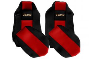 Sitzbezüge nach Maß CLASSIC für MAN TGX (01.2007-03.2020) - ISRI-Fahrersitz - Rot