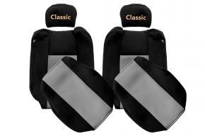 Sitzbezüge nach Maß CLASSIC für RENAULT T (01.2014-04.2021) - verstellbare Kopfstützen - Grau