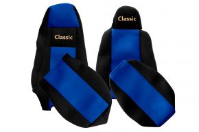 Sitzbezüge nach Maß CLASSIC für SCANIA G (01.2013-12.2016) - Fahrersitz mit Mikrofon - Blau