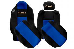 Sitzbezüge nach Maß CLASSIC für RENAULT T (01.2014-04.2021) - Beifahrersitz ohne Armlehnen - Blau