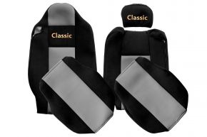 Sitzbezüge nach Maß CLASSIC für RENAULT T (01.2014-04.2021) - Beifahrersitz ohne Armlehnen - Grau