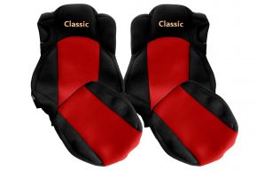 Sitzbezüge nach Maß CLASSIC für MERCEDES ACTROS MP 5 (ab 01.2019) - Komfortsitze - Rot