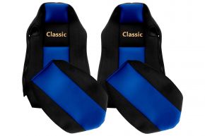 Sitzbezüge nach Maß CLASSIC für MAN TGX (01.2007-03.2020) - gleiche ISRI-Sitze - Blau