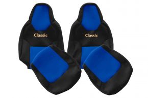 Sitzbezüge nach Maß CLASSIC für MAN TGM (ab 03.2021) - Fahrergurt am Sitz - Blau