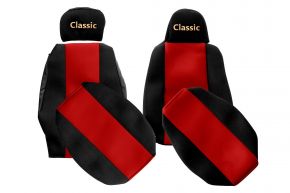 Sitzbezüge nach Maß CLASSIC für SCANIA G NEXTGEN (ab 01.2017) - klappbarer Beifahrersitz - Rot