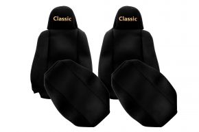 Sitzbezüge nach Maß CLASSIC für SCANIA L NEXTGEN (ab 01.2017) - schmale Kopfstützen - Schwarz