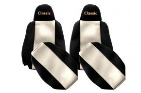 Sitzbezüge nach Maß CLASSIC für SCANIA G NEXTGEN (ab 01.2017) - schmale Kopfstützen - Hellbeige