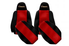 Sitzbezüge nach Maß CLASSIC für SCANIA G NEXTGEN (ab 01.2017) - schmale Kopfstützen - Rot