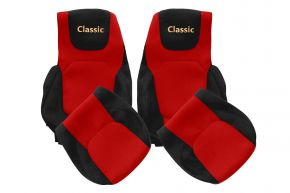 Sitzbezüge nach Maß CLASSIC für DAF XG+ (ab 10.2021) - gleiche Sitze - Rot