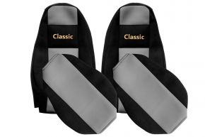 Sitzbezüge nach Maß CLASSIC für VOLVO FH 5 (ab 01.2020) - Grau