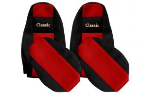 Sitzbezüge nach Maß CLASSIC für VOLVO FH 5 (ab 01.2020) - Rot