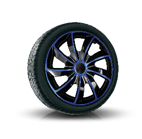 Radkappen für HONDA 17", QUAD BICOLOR blau 4 Stück