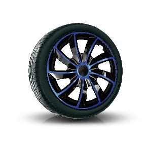 Radkappen für MAZDA 16", QUAD BICOLOR blau 4 Stück