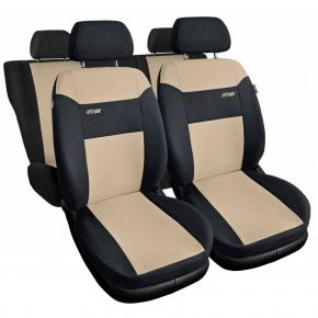 Universelle RS Stoff-Autositzbezüge beige geeignet für Citroen C2