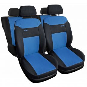 Universelle RS Stoff-Autositzbezüge blau geeignet für Peugeot 208
