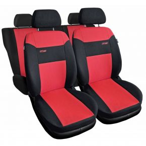 Universelle RS Stoff-Autositzbezüge rot geeignet für Citroen C2