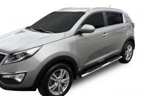 Seitlicher Edelstahlrahmen für Kia Sportage 2009-2015 4"oval