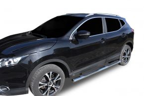 Seitlicher Edelstahlrahmen für Nissan Qashqai 2014-2019 4" oval