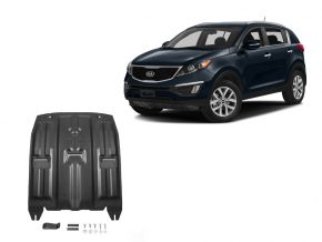 Stahlmotorabdeckung und Getriebeschutz für Kia Sportage 2WD/4WD 2,0MPI; 2WD/4WD 2,0CRDI; 2WD/4WD 1,6T (177hp) 2016-