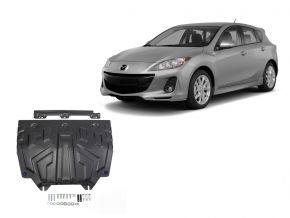Stahlmotorabdeckung und Getriebeschutz für Mazda 3 1,5; 1,6; 2,0 2013-