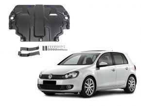 Stahlmotorabdeckung und Getriebeschutz für Volkswagen  Golf VI passt für alle Motoren 2009-2013