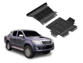 Stahlmotor- und Kühlerabdeckung für Toyota Hilux 2,5TD; 3,0TD; 2,7  2007-2015