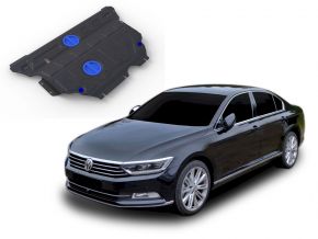 Stahlmotorabdeckung und Getriebeschutz für Volkswagen Passat (B8) FWD 1,4TSI; FWD 1,8TSI 2015-