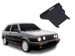 Stahlmotorabdeckung und Getriebeschutz für Volkswagen Golf II MT passt für alle Motoren 1986-1992