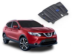 Stahlmotorabdeckung und Getriebeschutz für Nissan Qashqai CVT 2,0; 1,2; 1,6D 2014-2019