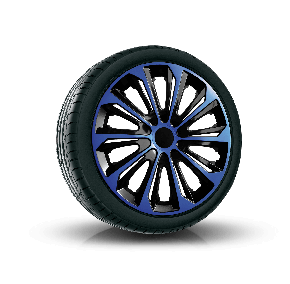 Radkappen für AUDI 16", STRONG DUOCOLOR blau-schwarz 4 Stück