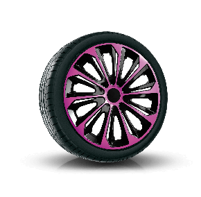 RADKAPPEN FÜR FORD 14", STRONG DUOCOLOR ROSA UND SCHWARZ 4 Stück