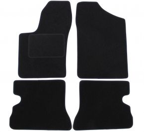 Velours Autofußmatten nach Maß für Fiat Seicento 4pcs 1998-2009 (4 Stück)