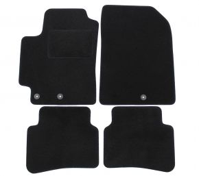 Velours Autofußmatten nach Maß für Kia Rio 2017- (4 Stück)