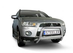 Frontbügel Frontschutzbügel Bullbar Steeler für Mitsubishi Outlander 2010-2012 Modell A