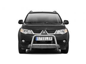 Frontbügel Frontschutzbügel Bullbar Steeler für Mitsubishi Outlander 2007-2010 Modell A