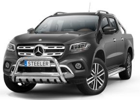 Frontbügel Frontschutzbügel Bullbar Steeler für MERCEDES X-CLASS 2017- Modell S