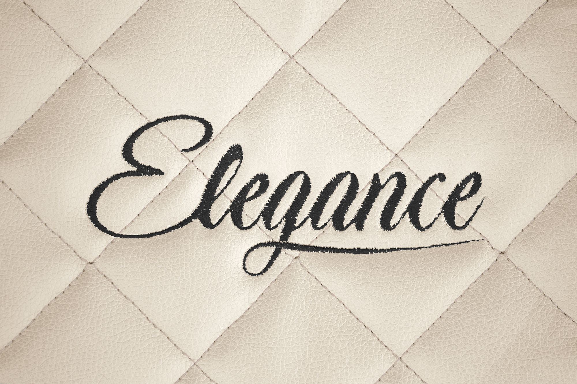 Detail der Elegance-Stickerei: Hellbeige